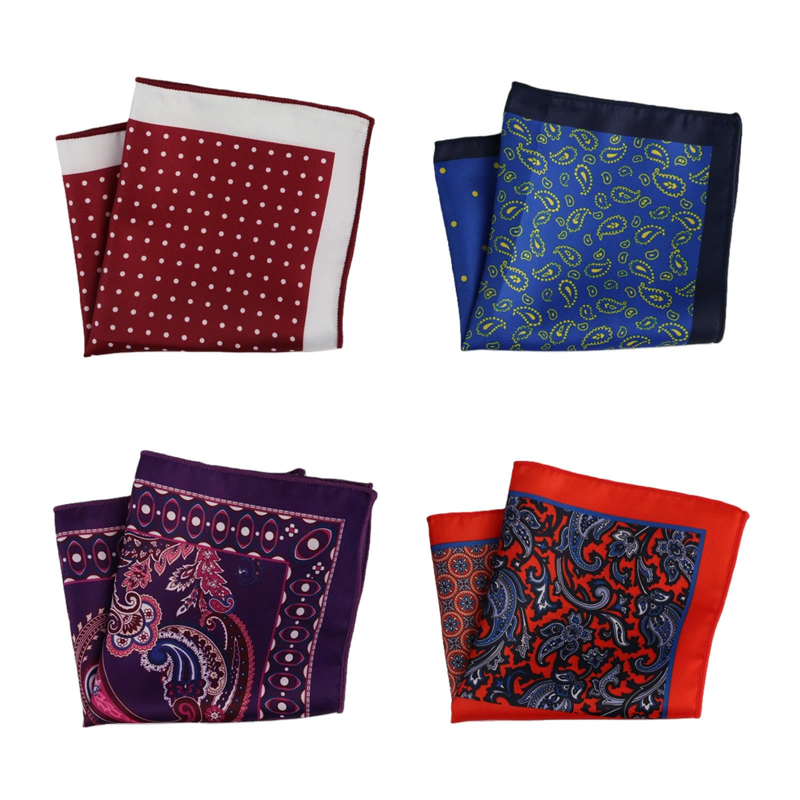 Pañuelo de Bolsillo Hombre Traje Confección Calidad Pañuelo Pecho Multicolor