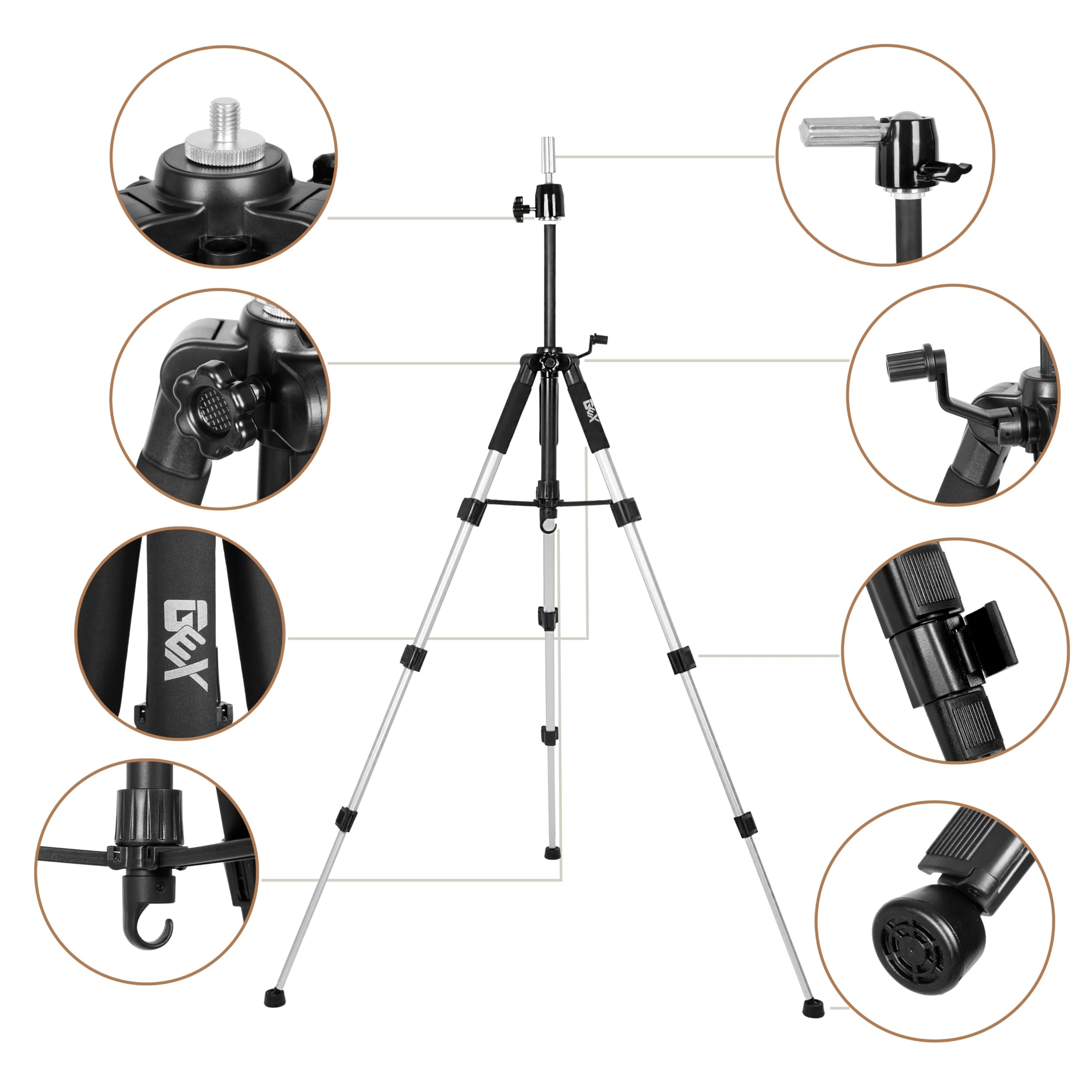 GEXWORLDWIDE GEX Adjustable Mannequin Tripod Stand
