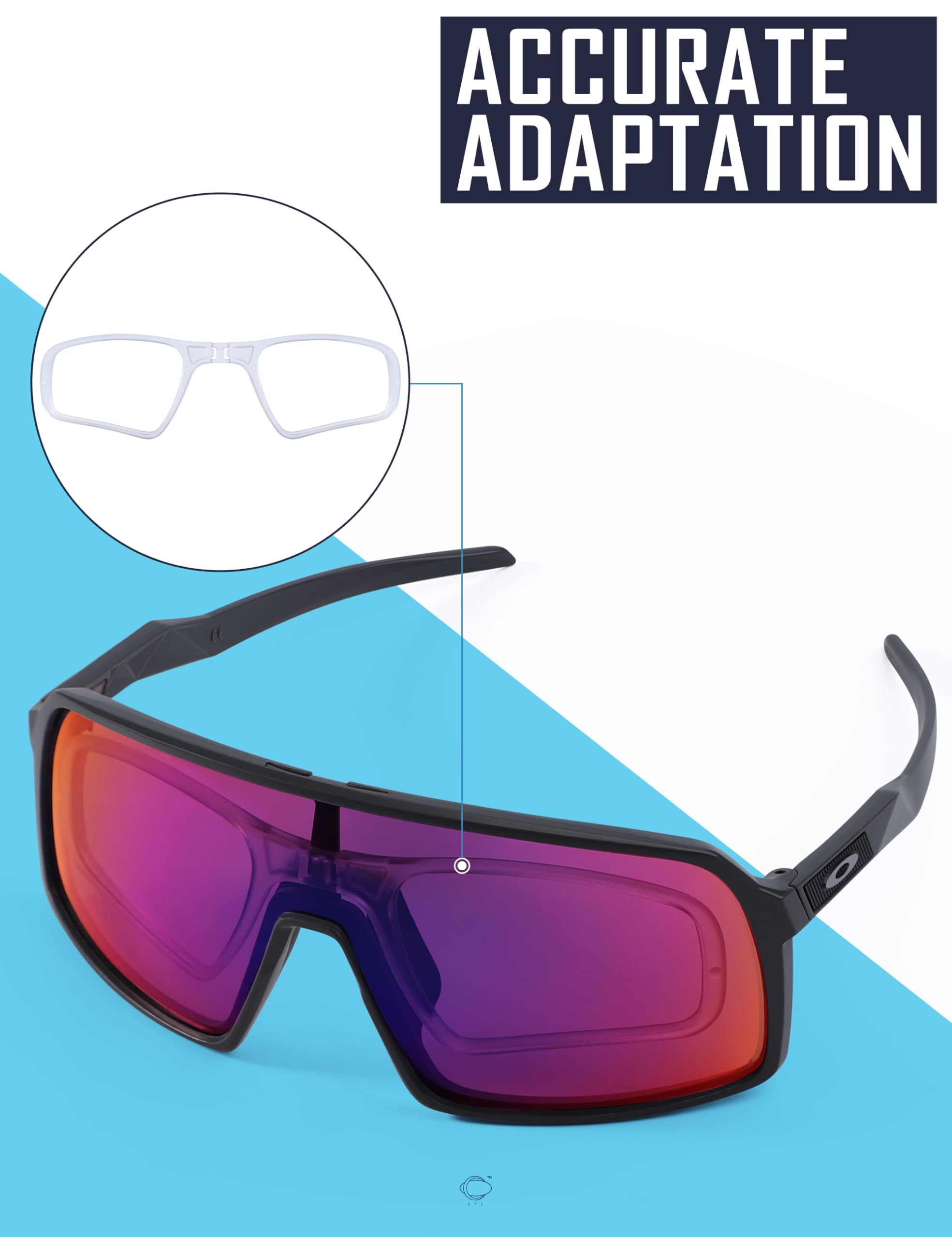 SAUCER Adaptateur optique Rx Insert Rx pour lunettes de soleil Oakley Sutro OO9406 | Sutro Lite OO9463