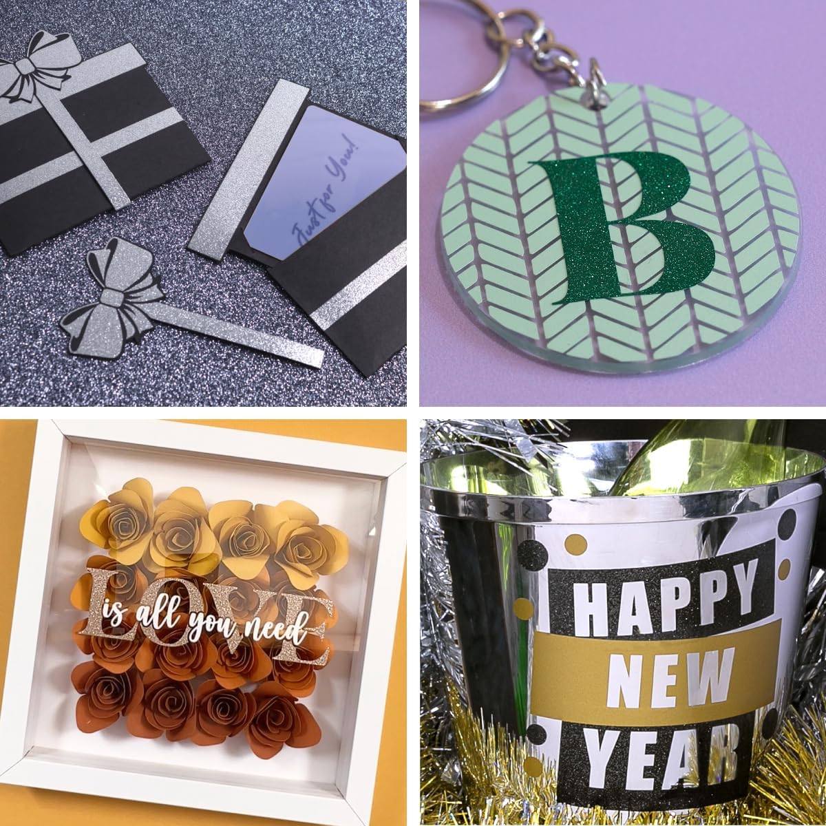 Siser EasyPSV Glitter - Stardust Glitter Permanent Self-Adhesive Vinyl 150 x 30 cm, for Customising Objects and Hard Surfaces, for Cutting Plotters