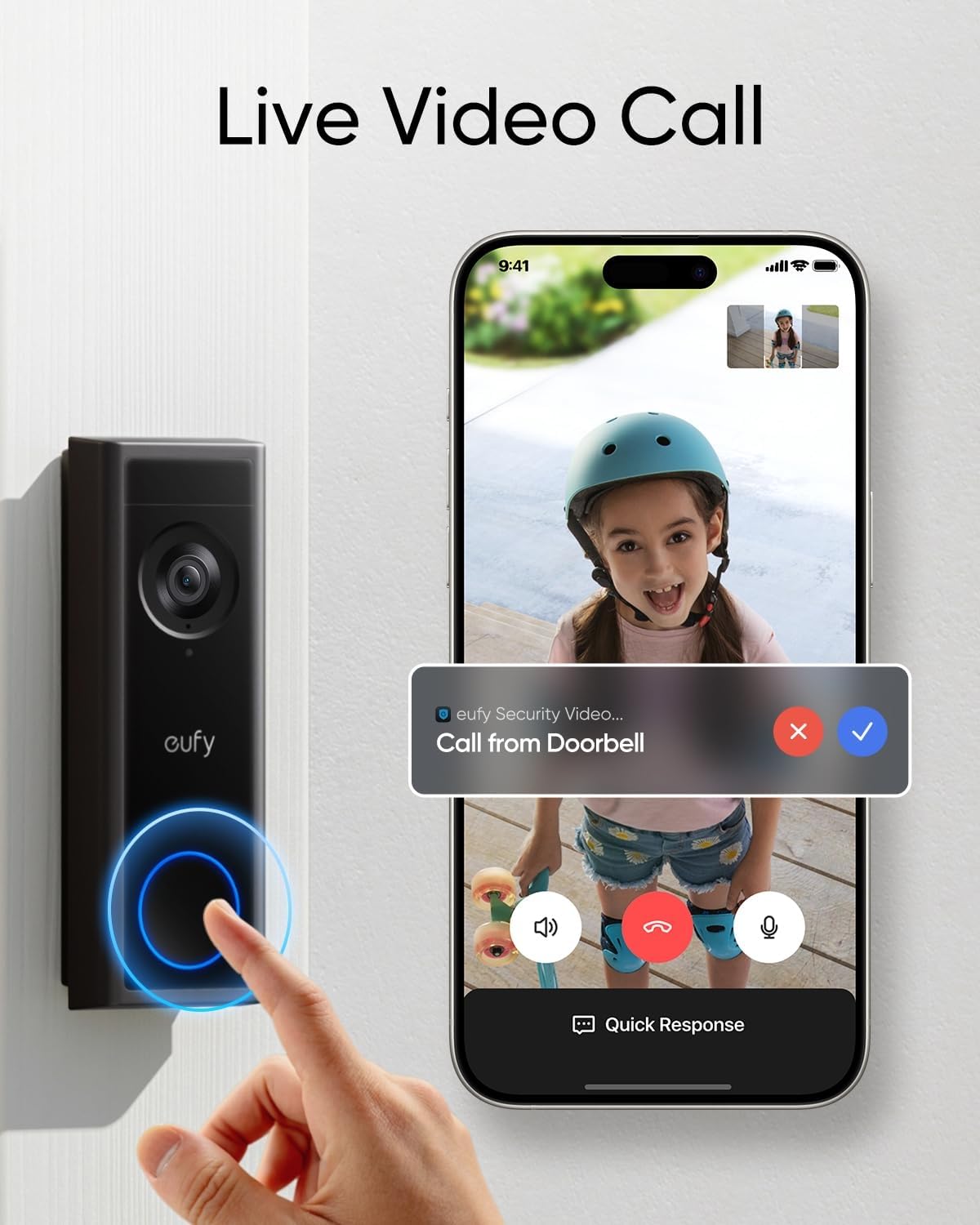 Amazon.com: eufy Security Video Doorbell Camera C31 Kit with Extra