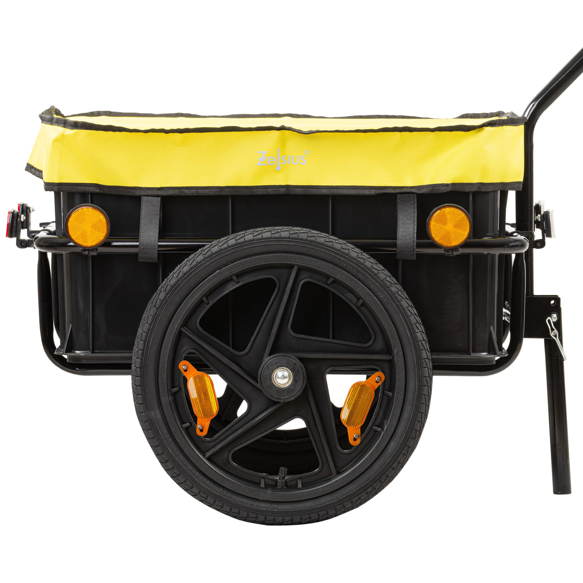 Zelsius Remorque vélo Cargo 68 litres Chariot de Transport