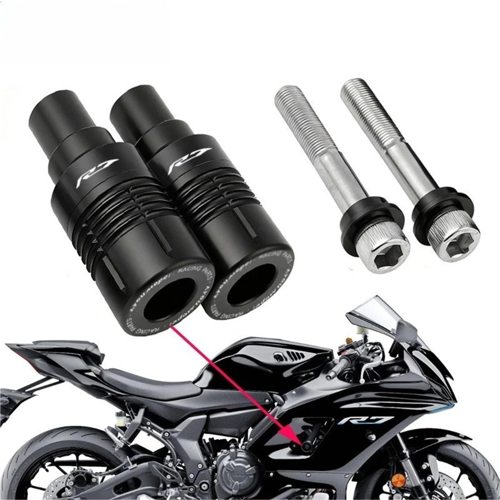 Amazon | フレームスライダーヤマハ YZF-R7 YZF R7 2025 オートバイ