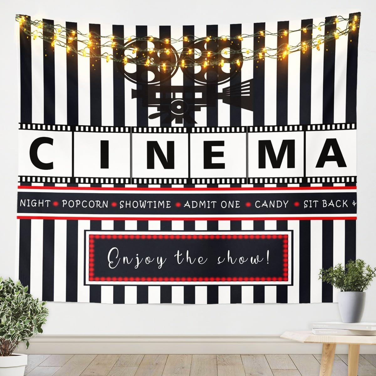 Sxakswol Arazzo Italia Arazzo da Parete Grande Edificio Bianco Stampa 3D Arazzi da Parete 220x200 cm, Decorazioni da Parete per Casa Soggiorno Camera da Letto