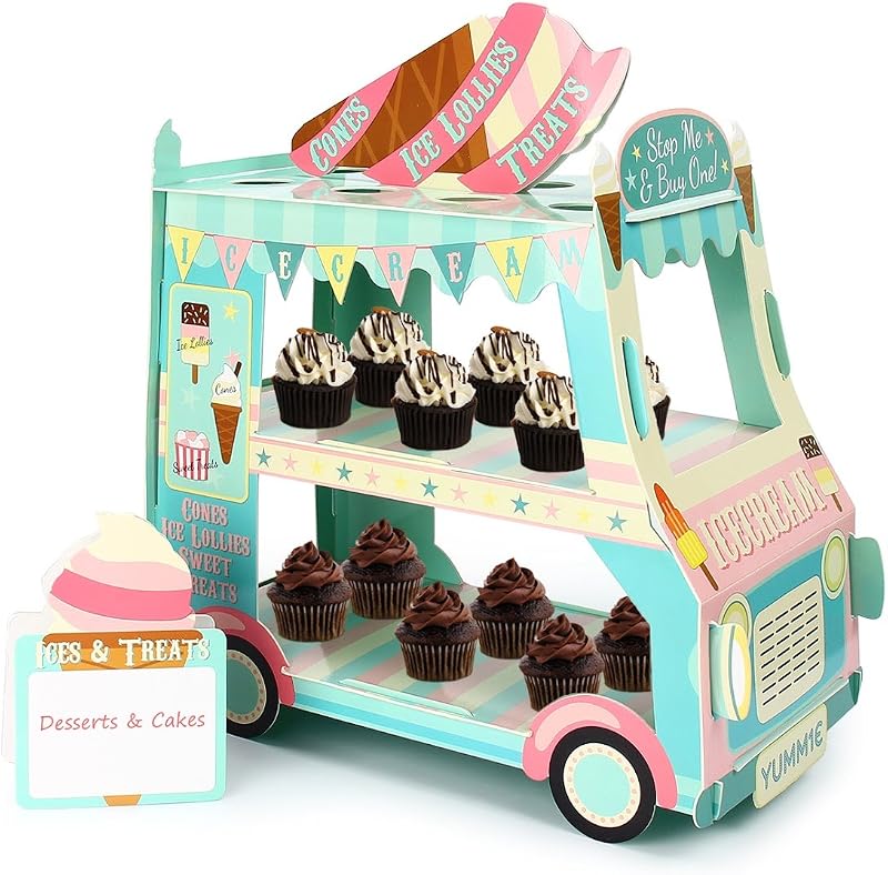 Kitchnexus Torta Állvány Karton Cupcake Muffin Desszert Tálca Esküvő Születésnap