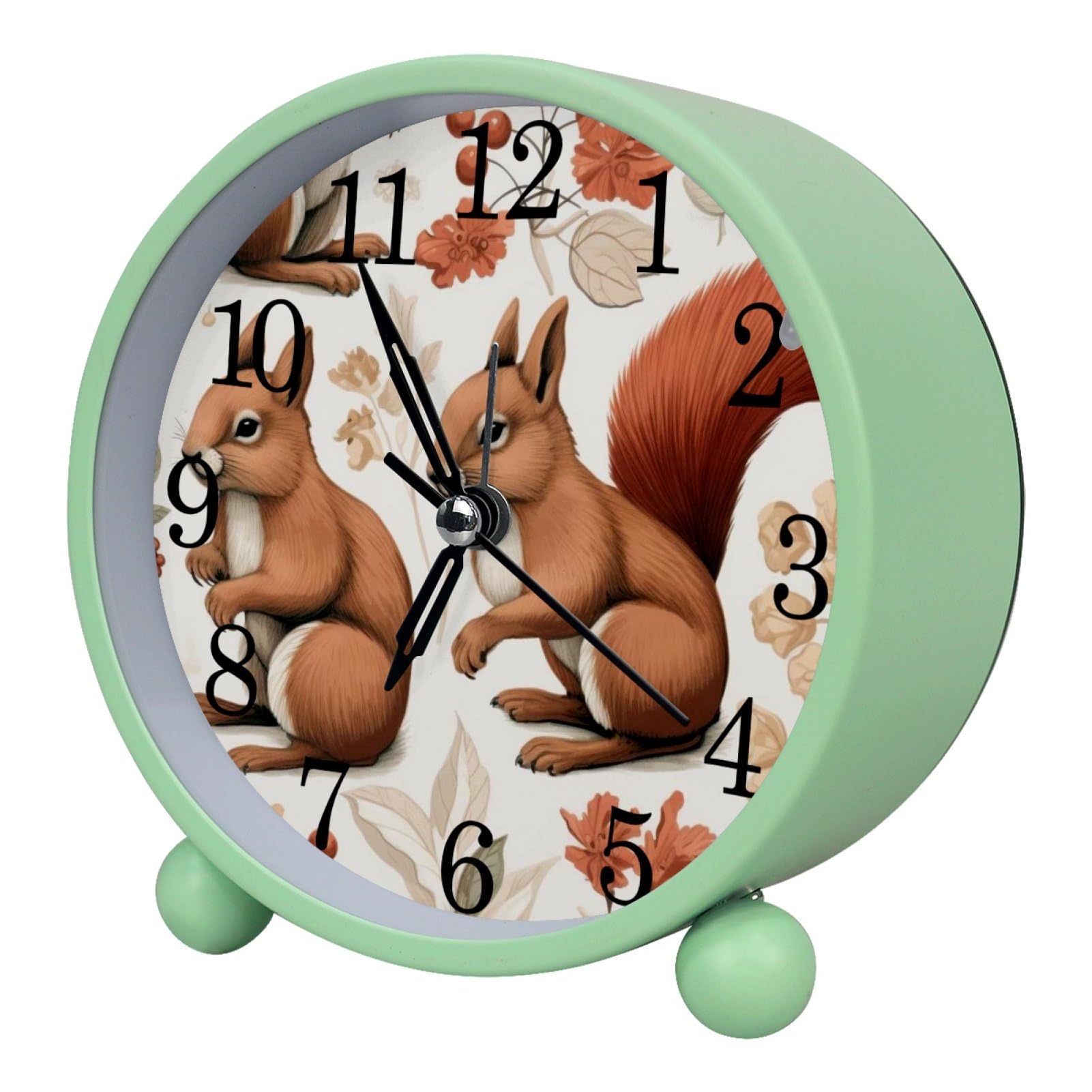 etoenbrc Battery Operated Clock Slient Plastic Table Clock Battery Operated Bedside Alarm Clock with Light for Bedroom Living Room(Color222)