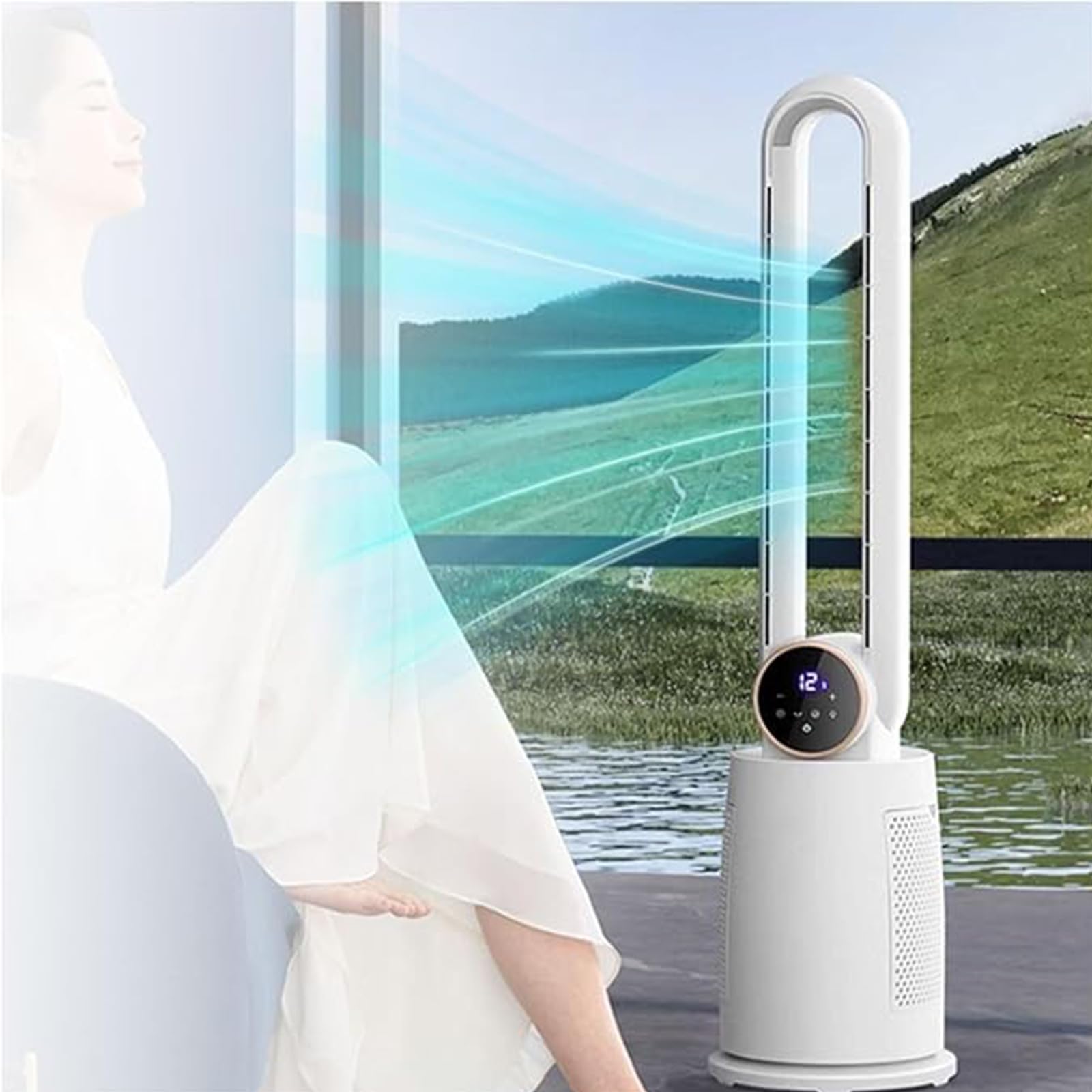 Ventilateur sans lame colonne silencieux pour rafraîchir le salon et la chambre