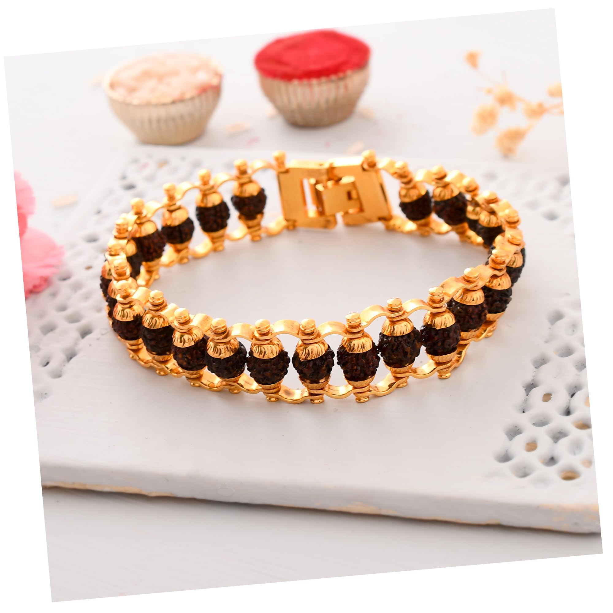 Pride Store Rakhi for brother, Stylish Rudraksh Bracelet With Tilak Pack, Greeting Card Rakhi Set | Best Rakhi for brother, Bracelet rakhi (Art C) (B0DBHN5RDB) Amazon Price History, Amazon Price Tracker