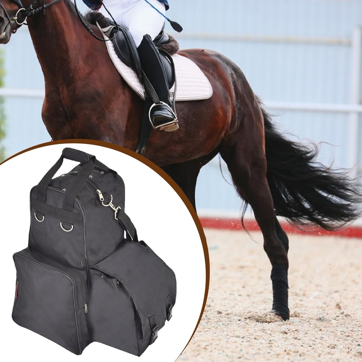 Equestrian Pack Equipment with Compartments Horse Riding Pack Equipment
