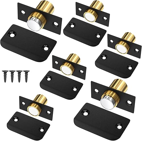 Miniatura 11 de Pestillo Magnético de Bola para Puerta de Armario Jiayi Paquete de 2 Herrajes de Pestillos de Puerta de Bola Ajustables, Pestillo de Bola Plateada