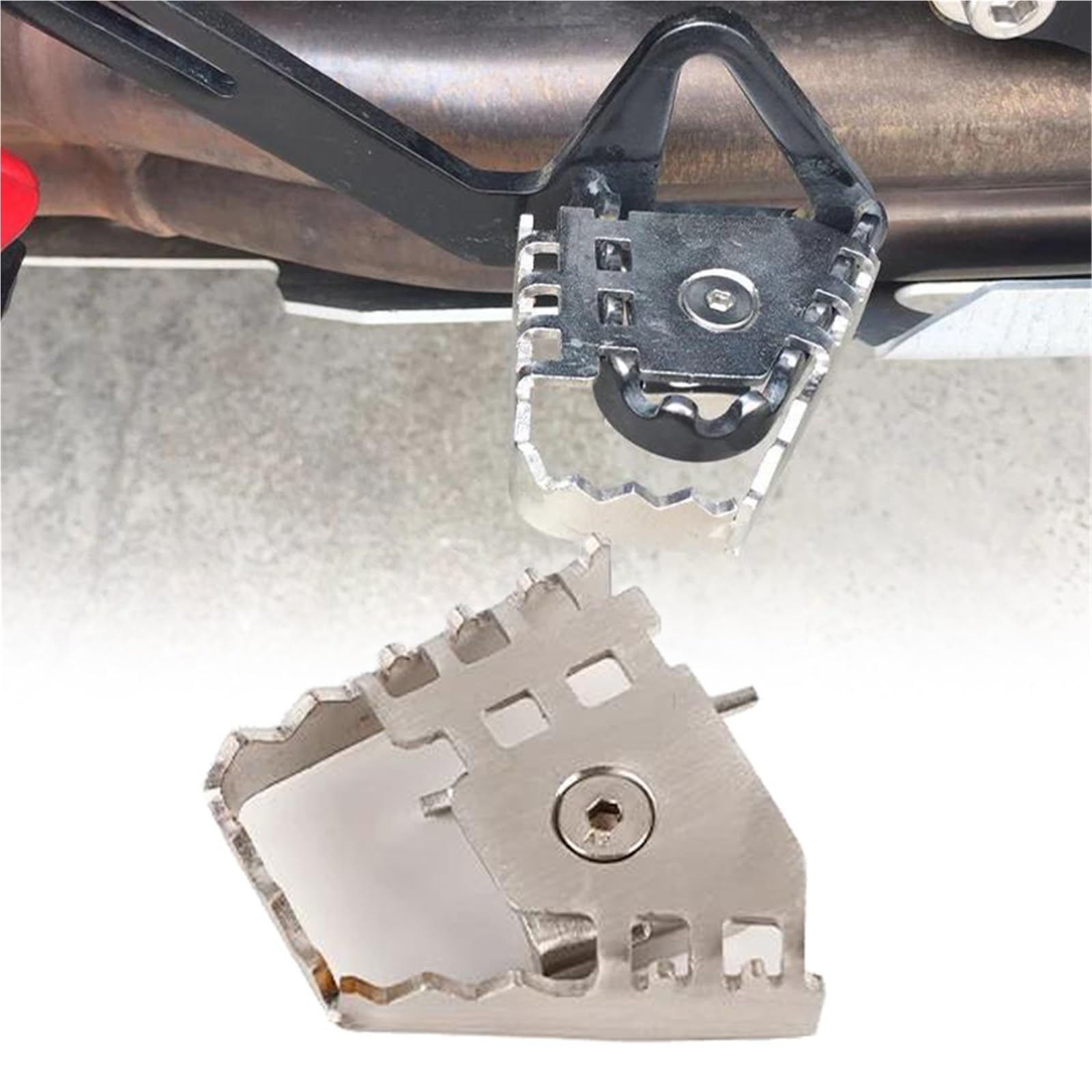 PJLUQNTG Rear Foot Brake Lever Extender Pedal Enlarge Extension Pad for R1200GS LC R1250GS R1200 GS F800GS ADV F700GS F650GS