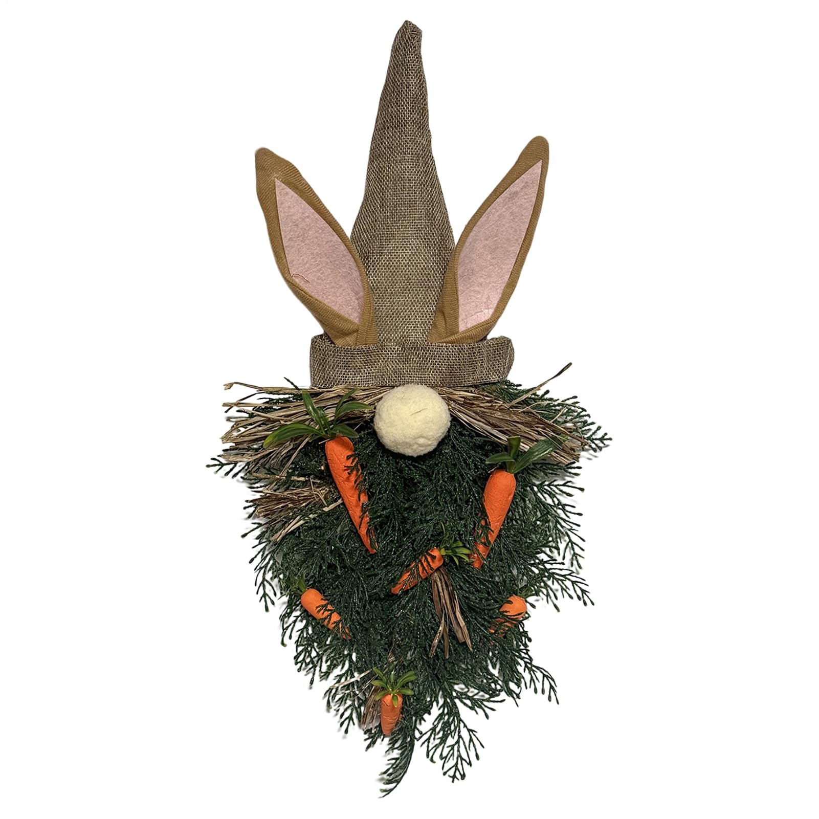 Couronne de Pâques guirlande murale lapin décoration style fermier maison
