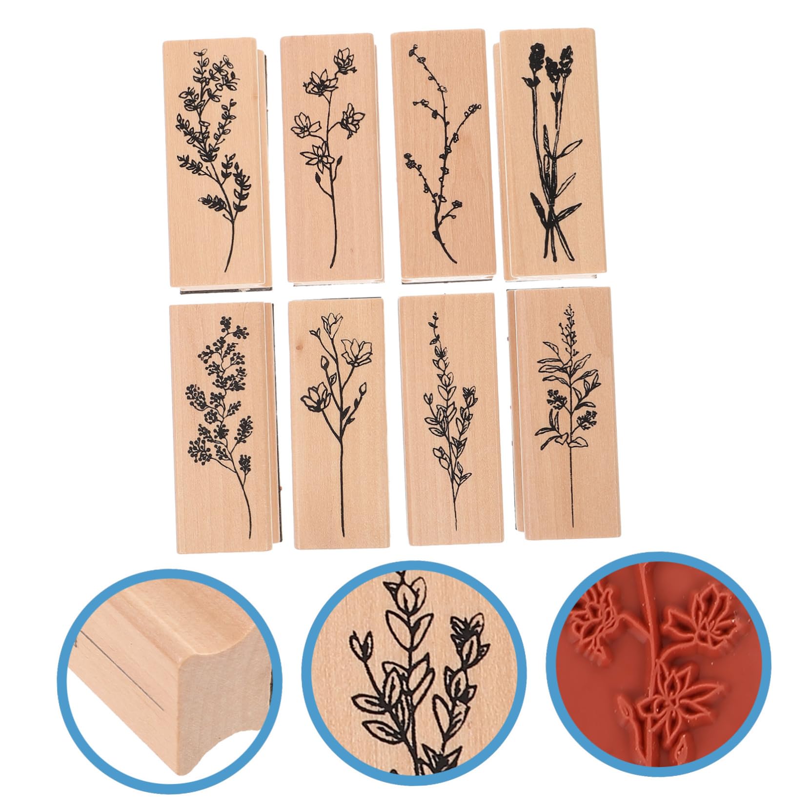 SHINEOFI 5 Set Timbro Adesivo Timbro Autoinchiostrante Francobolli Per Diari Di Libri Timbro Con Nome Per Francobolli Da Golf Timbro Pianificatore Lettera Costume Di Legno 8 Pezzi*5