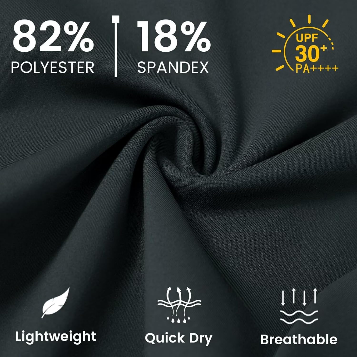 M MAELREG Mens Joggers Sweatpants with Zipper Pockets Lightweight Stretch Workout Athletic Track Pants for Men Dark Grey - Image 6