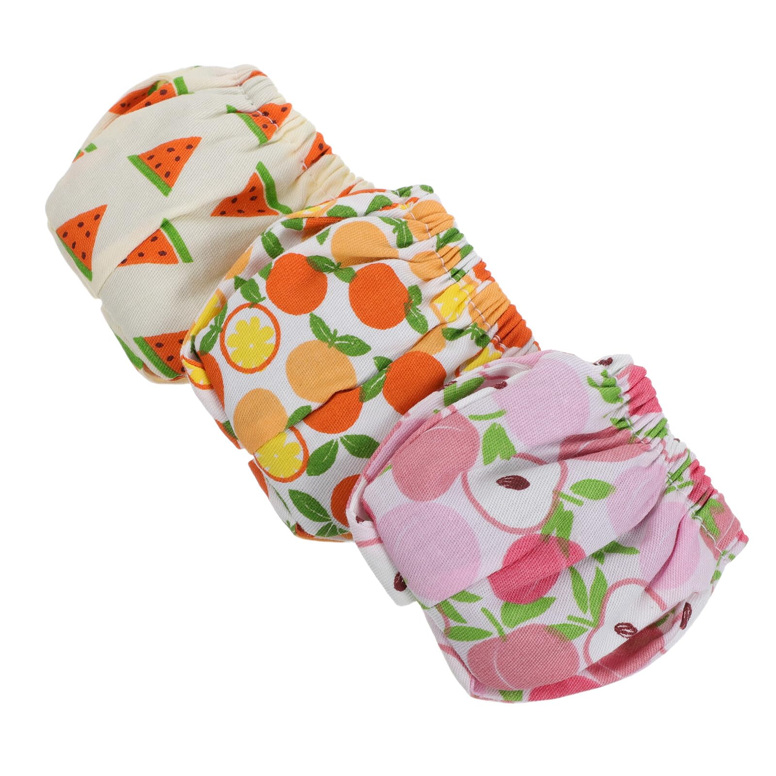 KOMBIUDA 3pcs Small Pet Diapers for Hamsters and Tiny Pets Machine Washable Polyester Material with Elastic Adjustable Waist 14-15cm Comfortable and Leakproof