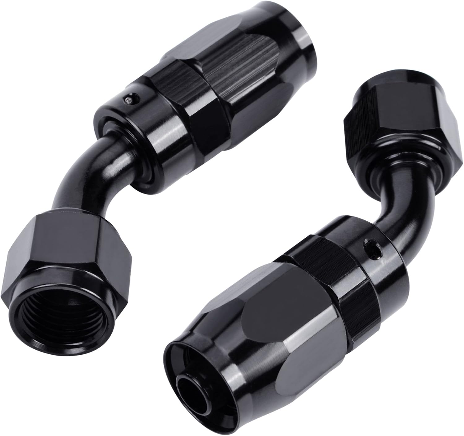 16Ft 6AN Black Oil Line 3/8 Nylon Braided+AN6 Hose End Fitting Adapter Kit