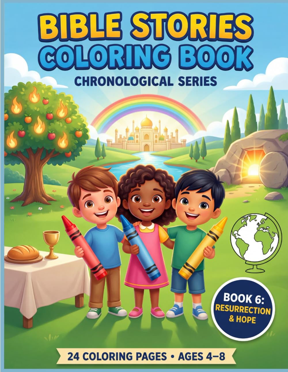 Bible Stories Coloring Book: Chronological Series — Book 6: Resurrection & Hope