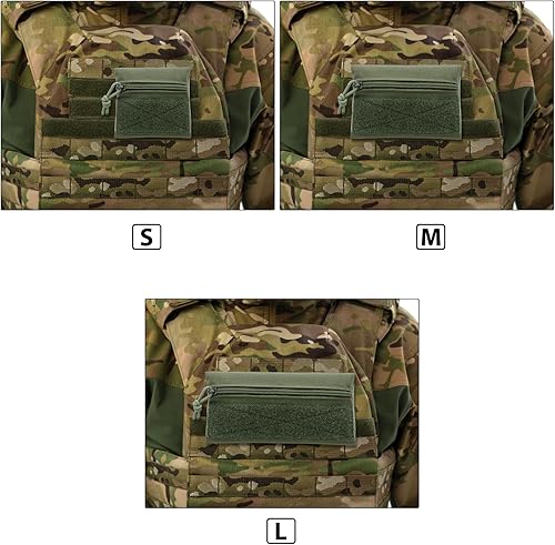Miniatura 6 de Qavctw Tactical Admin Pouch Bag with Hook and Loop Tool Storage Bag Snack Pouch Candy Bag Hanging Pouches Backpack Accessory Pouch