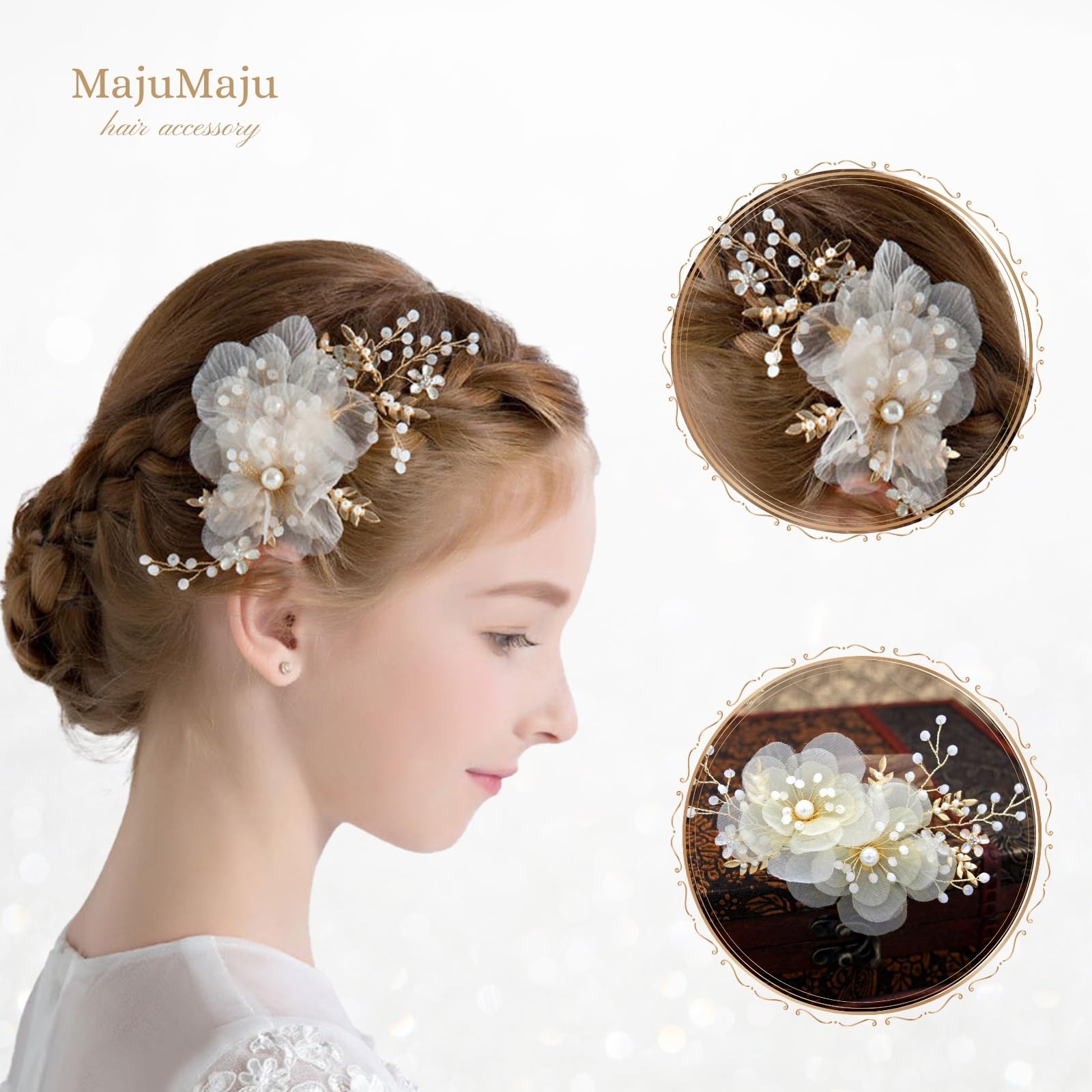 Amazon.co.jp: majumaju様　オーダー分 [MajuMaju]ヘアアクセサリー ヘッドドレス ピアノ発表会 トートバッグ