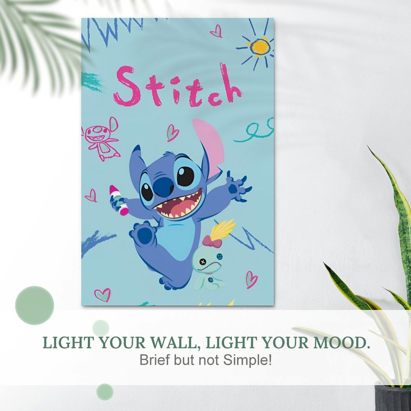 Amazon｜スティッチ ポスター 絵画 インテリア 壁紙用 壁紙 アート