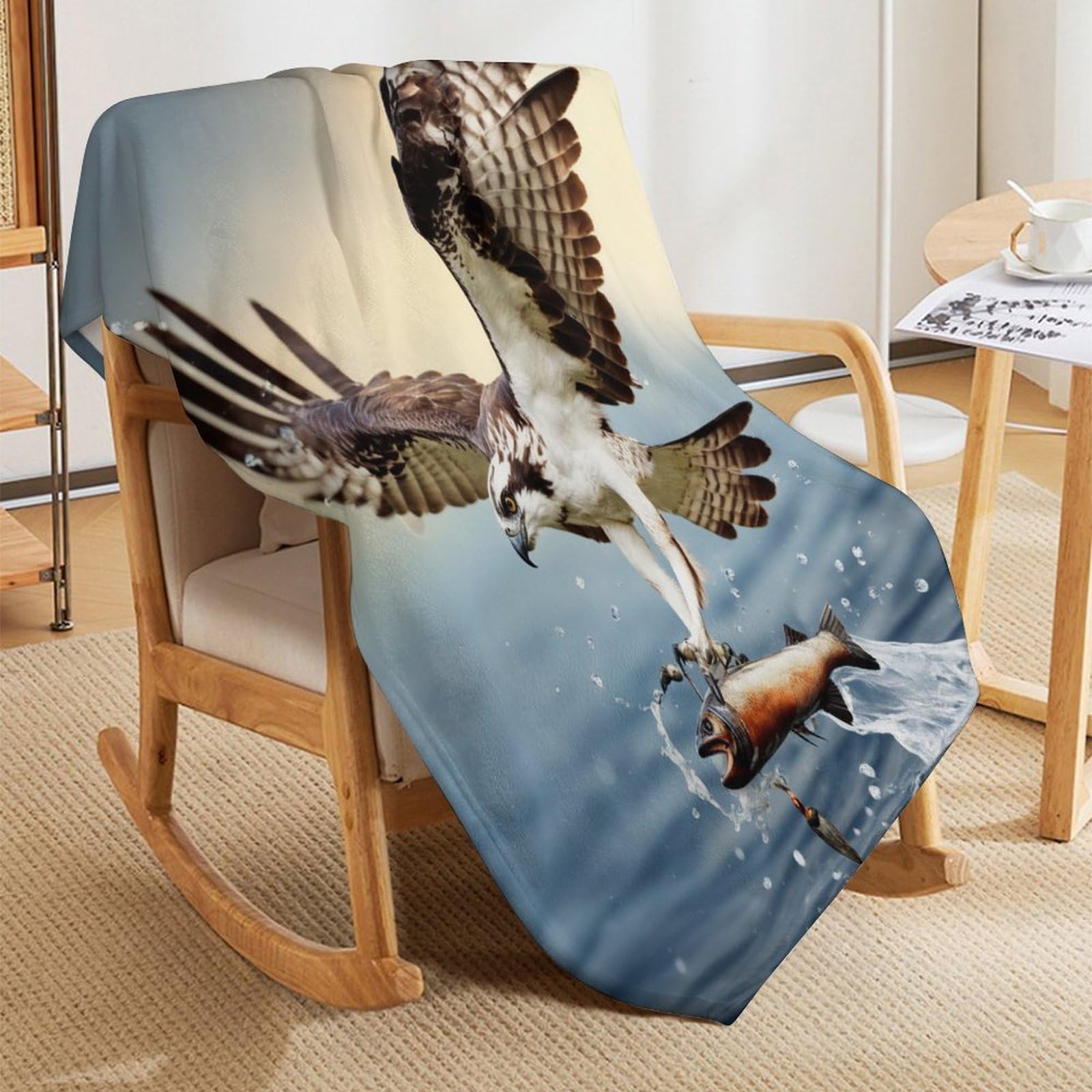 Adler Flannel Fleece Wohndecke Kuscheldecke Mikrofaser Decke 180×200cm