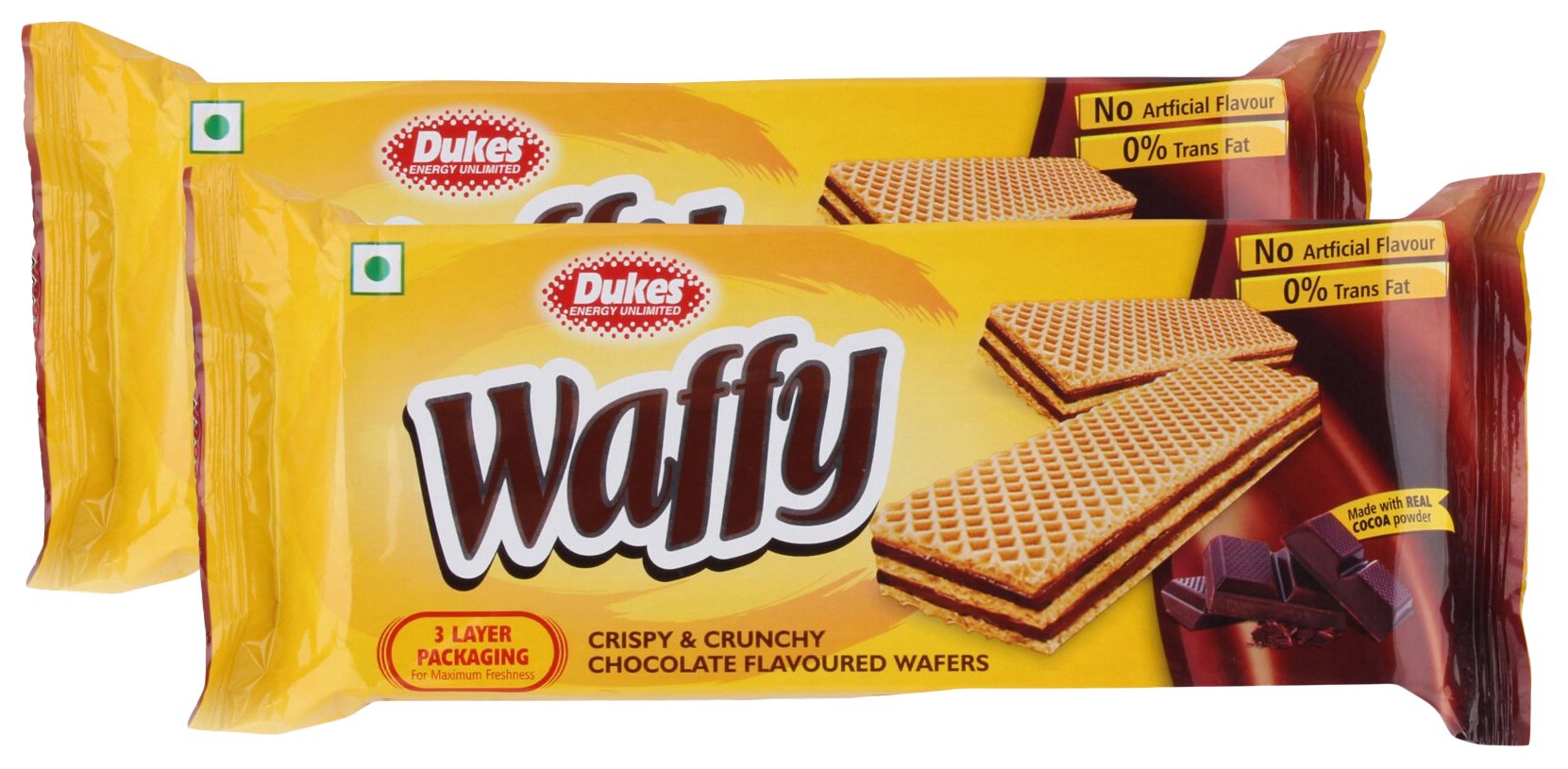 Dukes Waffy Wafers - Chocolate Flavoured, 75g (Buy 1 get 1) Promo Pack-image-19