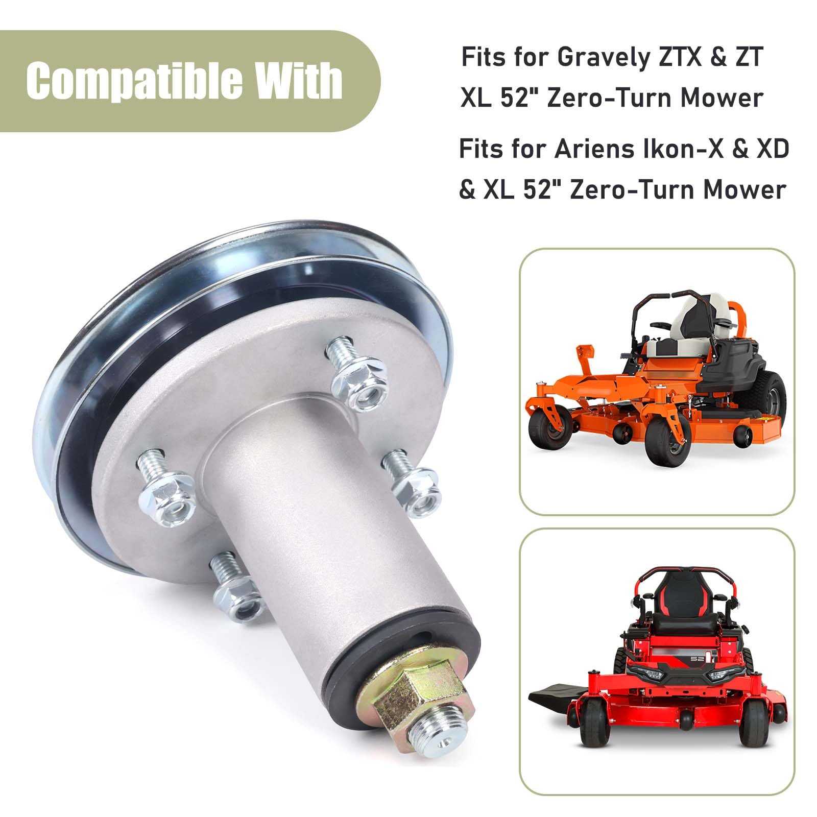 Amazon.com : 51528000 51537200 Lawn Mower Deck Spindle Assembly