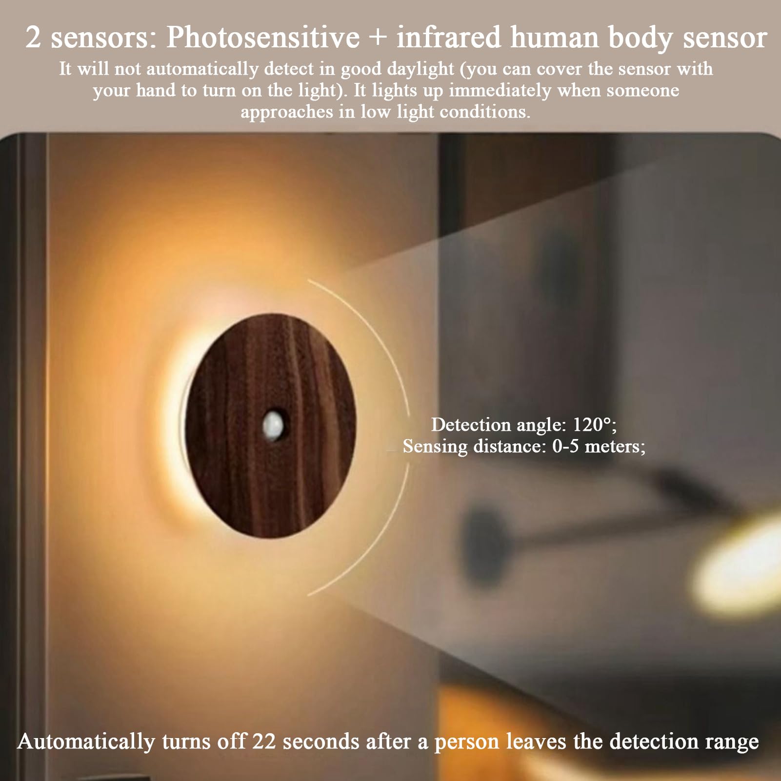Luces LED Lámpara de Pared Magnética con Sensor de Movimiento | Luz para Escaleras con Sensor Para Escaleras Pasillo Mesa de Noche Cocinas Dormitorios Sala de Estar Entrada