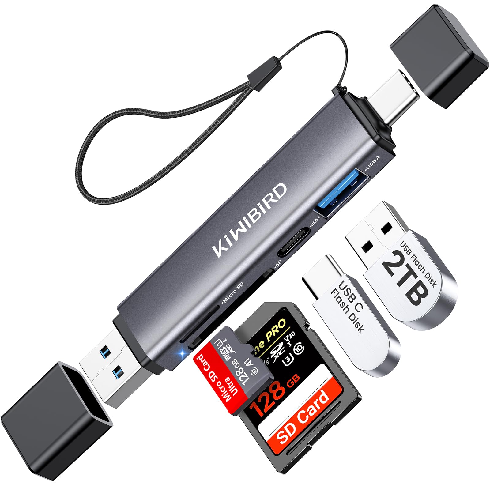 Lettore Schede MicroSD USB-C Adattatore Mini USB-C Per MicroSD - Lettore Di Schede Portatile OTG Per Smartphone E PC Samsung Folder - Foto 4