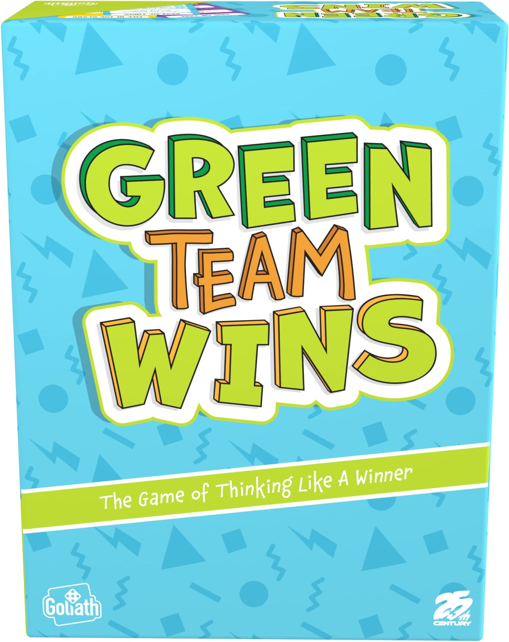 Goliath Games - Green Team Wins, The Game of Thinking Like a Winner, Family Party Games, for 3-6 Players, Ages 10+