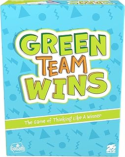 Goliath Games - Green Team Wins, The Game of Thinking Like a Winner, Family Party Games, for 3-6 Players, Ages 10+