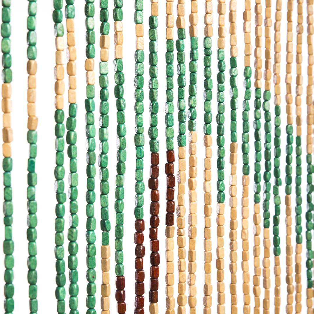 Catral 71060012 - Cortina de Madera Beach, 200 x 90 cm, Color Azul y Verde