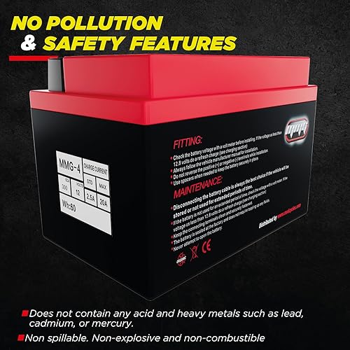 Miniatura 6 de MMG#4 YTZ14S Z14S batería de ion de litio sellada, 12 V, 300 CCA, para motocicletas