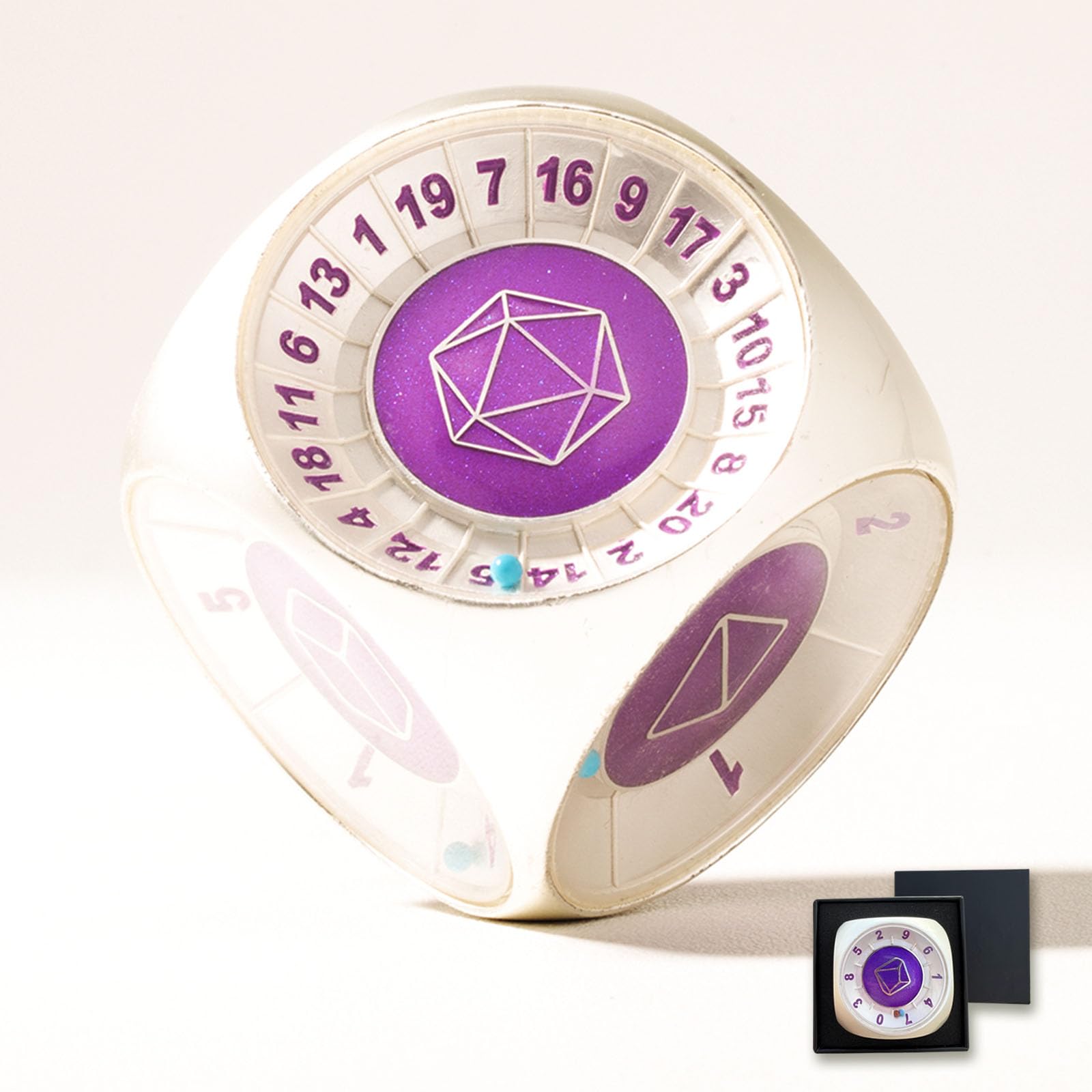 Unique Dice Omni 15 in 1 Cube Metal D&D Dice Set,D20 All in 1 DND Dice Role Playing for D6, D8, D10, D12 for Dungeons and Dragons TRPG