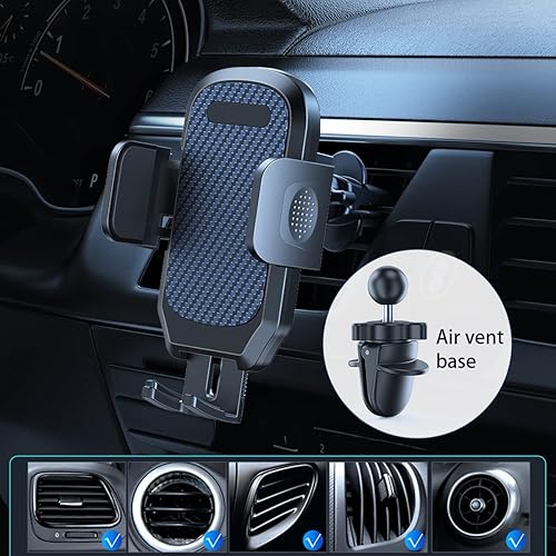 Miniatura 9 de BESULEN Soporte de teléfono para ventilación de automóvil, soporte universal para teléfono para ventilación de aire, soporte antideslizante de fácil