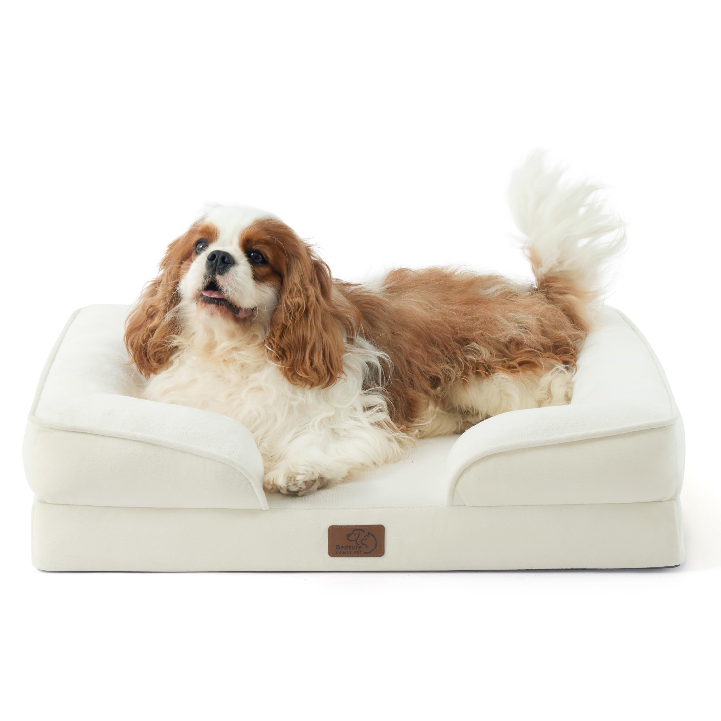 Bedsure Orthopedic Dog Bed Medium Size Dogs - Washable Medium Dog Cat Bed Waterproof, Comfort Pet Couch Sofa with Washable Removable Cover, Pets Bed