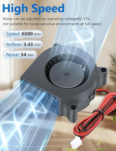 Miniatura 5 de Wathai Ventilador de enfriamiento sin escobillas de 1.575 in x 0.787 in DC 2 pines 2 piezas