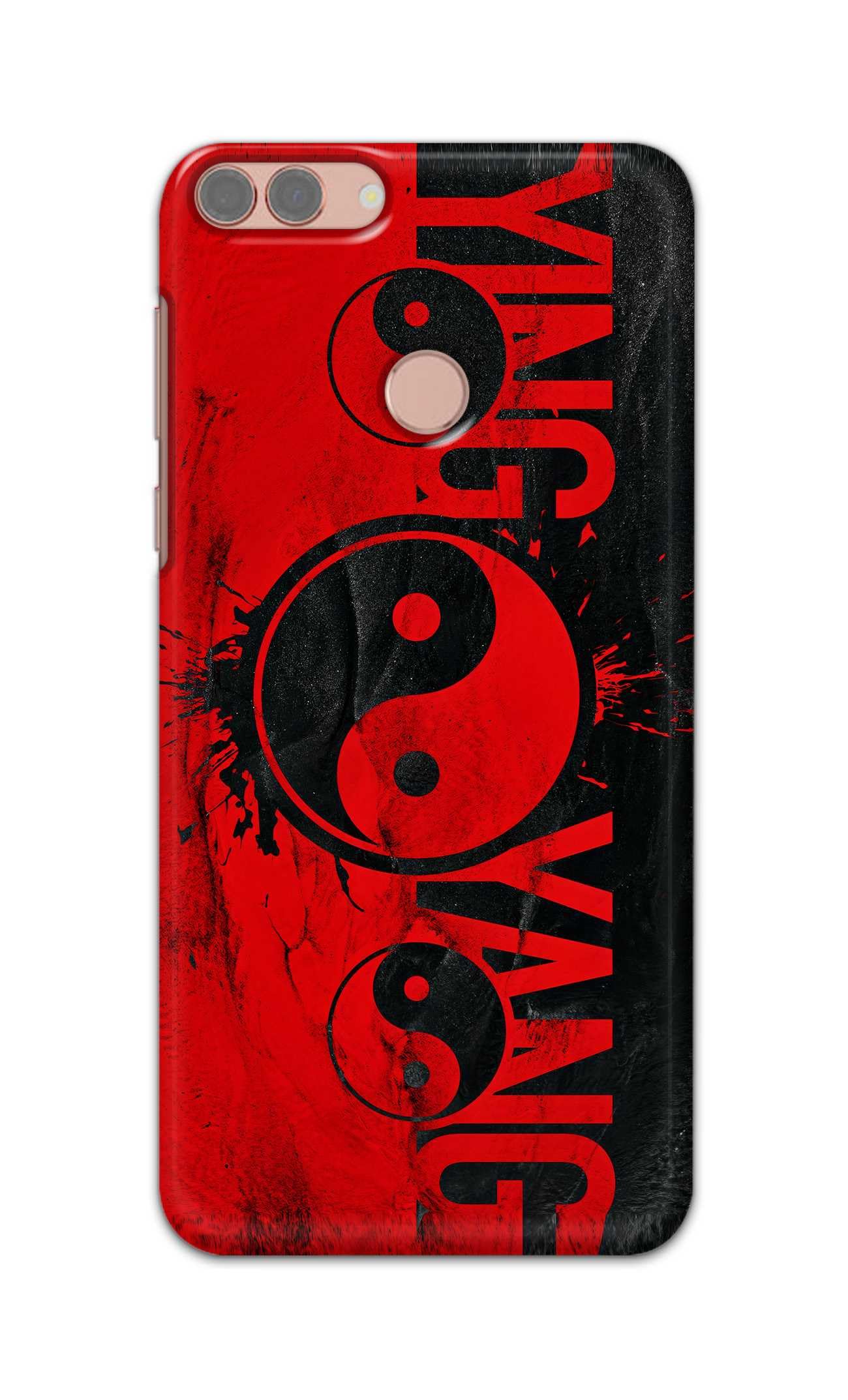 PRINTFIDAA® Printed Hard Back Cover for Huawei P Smart 2017 Back Cover (Chinese Logo -D1) -190724(EV)