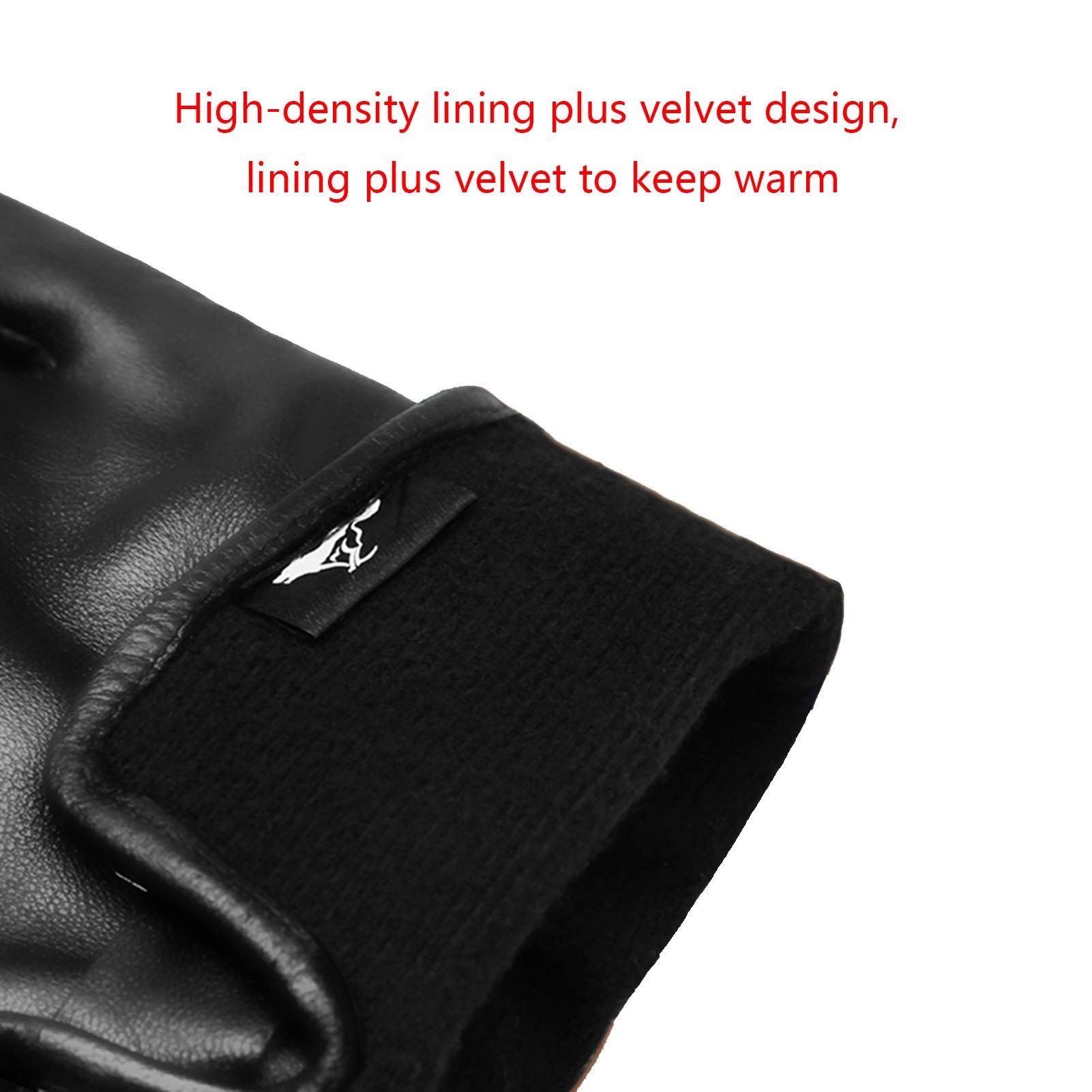 Axdwfd Guantes De Invierno para Hombres, Pantalla Táctil Antideslizante A Prueba De Viento A Prueba De Viento, con Forro Suave Y Cálido, para Conducir (Size : L)