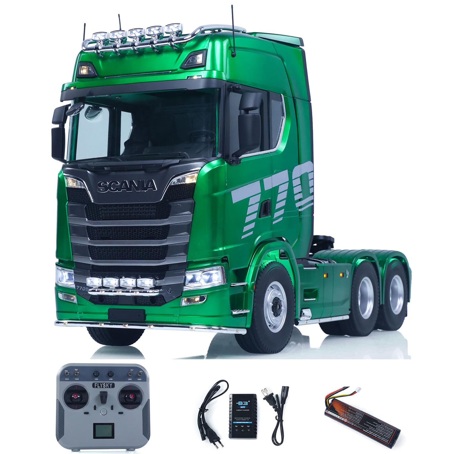 TOUCAN RC HOBBY 1 14 Romote Control Tractor Truck 770S 6 6 2Speed RC Lorry Car Axle Locks