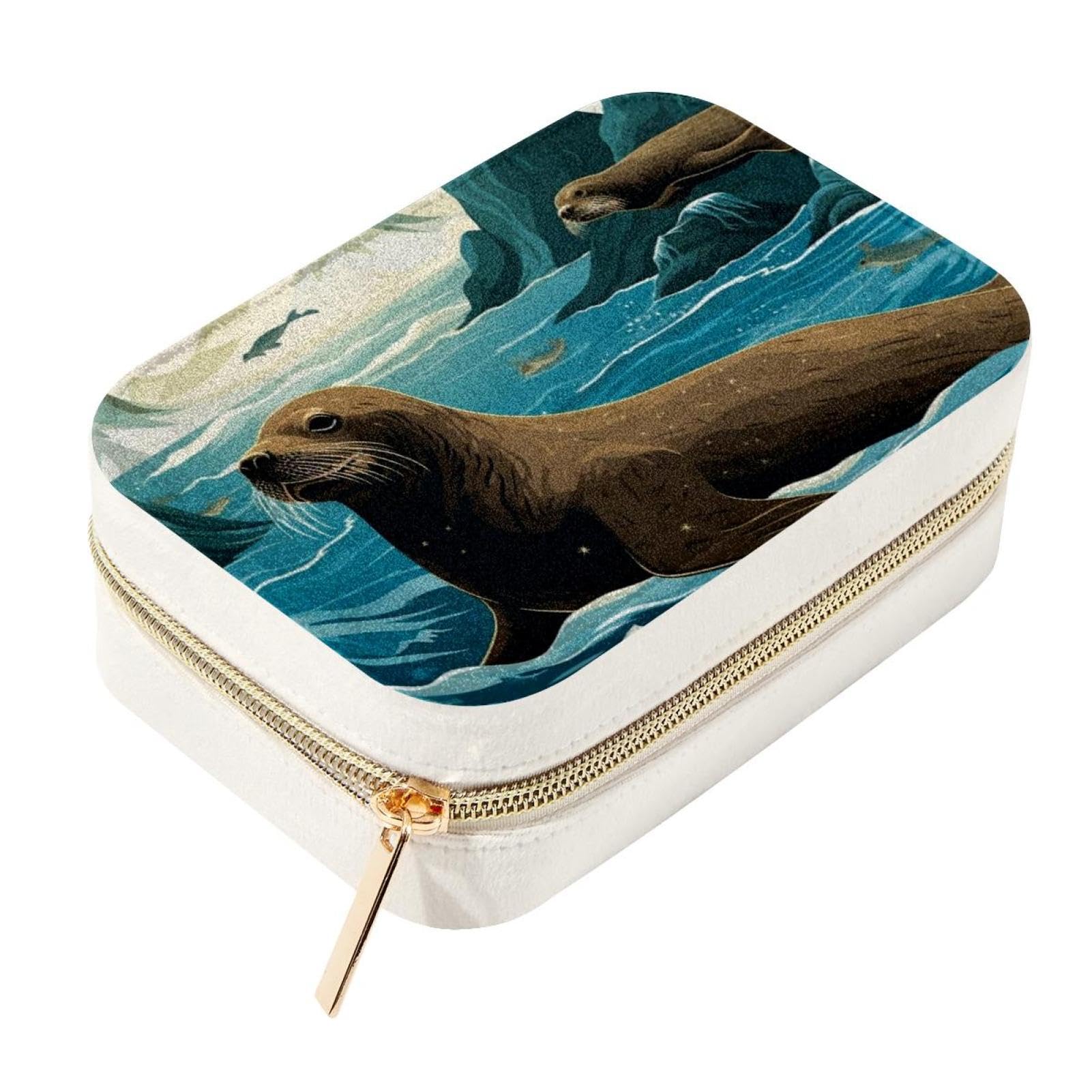 Boîte à bijoux lion de mer originale, le cadeau idéal pour ranger ses colliers