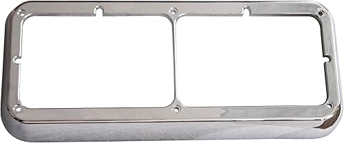 Miniatura 3 de QSC Truck Parts Bisel de faro doble cromado para Kenworth Peterbilt Freightliner