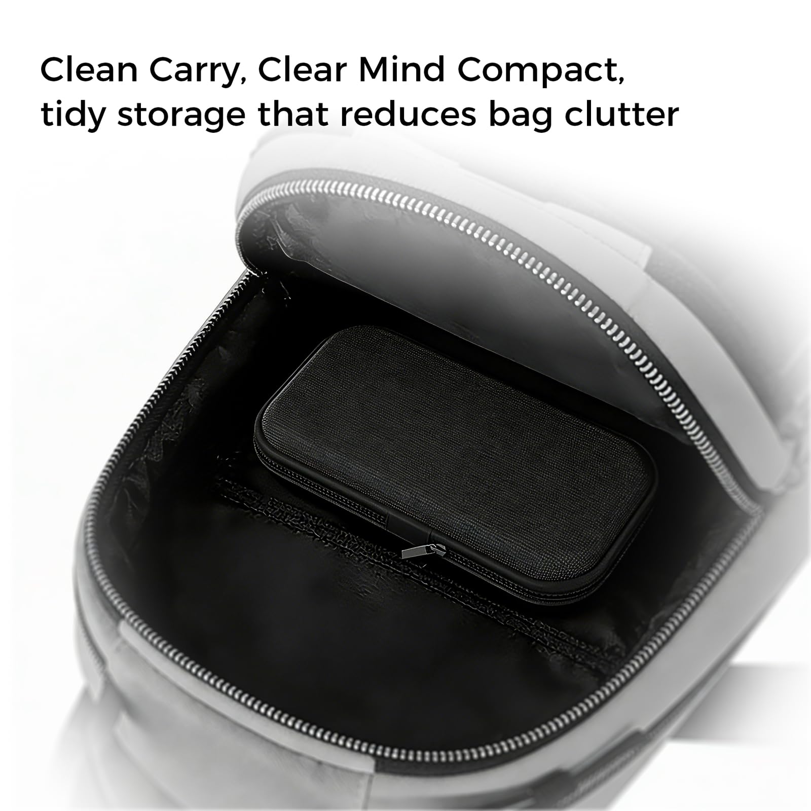 Étui de Transport Rigide en EVA pour Lecteur MP3 SU3/SU5/SU7/SU9, Rangement de Voyage avec Fermeture Éclair Compatible avec Lecteur, Écouteurs et Câble de Charge