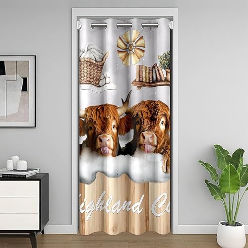 Miniatura 34 de jejeloiu Radio Boombox - Cortina para puerta de privacidad de 52 x 80 pulgadas, 1 panel retro para radio, armario, cortina para sala de estar, Azul