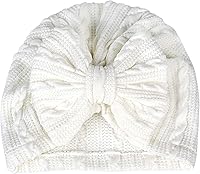 Vista 49 de Gorro de punto para bebé con lazos lindos turbante para envolver el sombrero (MZ6)