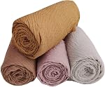 Women Cotton Hemp Scarf Shawl - 35.5"x70.9" Lightweight Breathable Wrap for Travel Beach Outdoor Sun Protection
