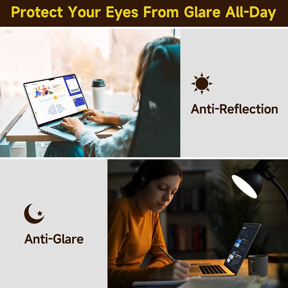 2 Pack Anti Glare Screen Protector Compatible with MacBook Air 13.6/13'' (2022-2026, M2/M3/M4/M5) | Matte Anti Glare Film | Anti Scratch Protector | for Mac 13in