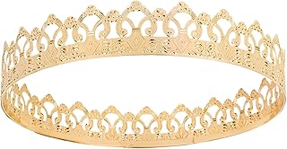 King Crown Men's - Golden Metal Prince Crown Headband, suitable for balls, Halloween, birthday parties and costume events