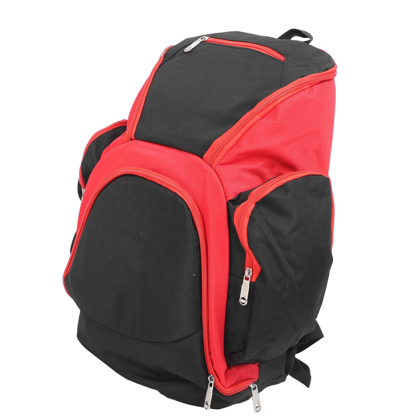 Plecak koszykówki duża pojemność wielofunkcyjna torba sportowa z wieloma kieszeniami do przechowywania do koszykówki siatkówkę piłkarską Oxford Cloth Black Red 25.3 un