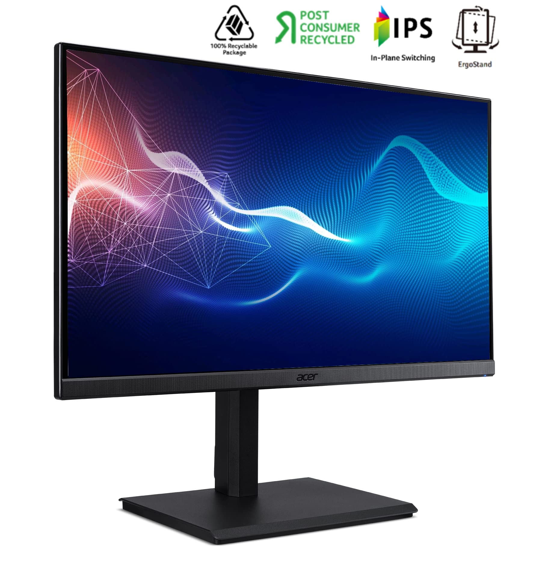 Acer B247Y E 23.8 Inch Full HD 1920 X 1080 IPS LCD Monitor